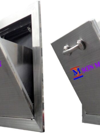 cửa thu rác inox