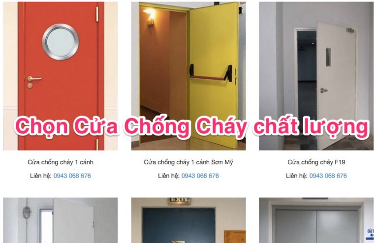 cửa chống cháy chất lượng