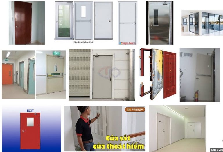 cửa thoát hiểm chung cư chống cháy