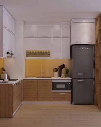 Tủ bếp inox 304 cánh Malamine