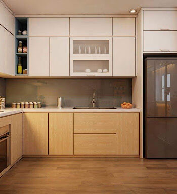 Tủ bếp inox 201 cánh Malamine