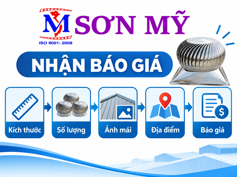 Thông tin cần gửi để nhận báo giá quả cầu thông gió