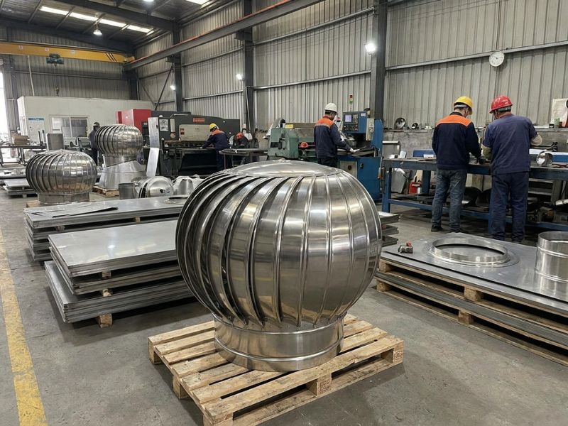 Thiết bị máy móc làm quả cầu thông gió