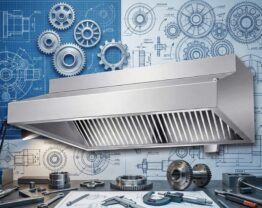 Tháo rời chụp hút mùi inox công nghiệp