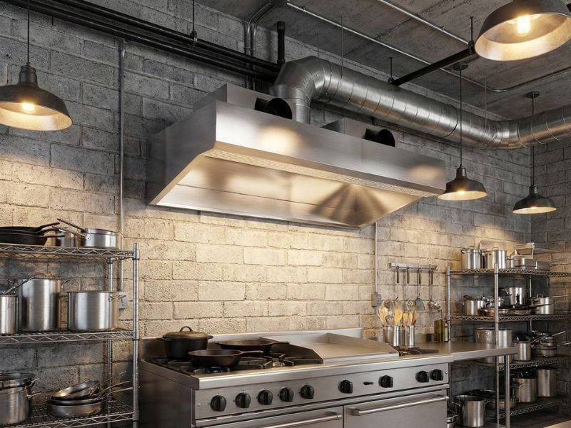 Dòng thiết bị hút khói nhà bếp dạng chụp công nghiệp