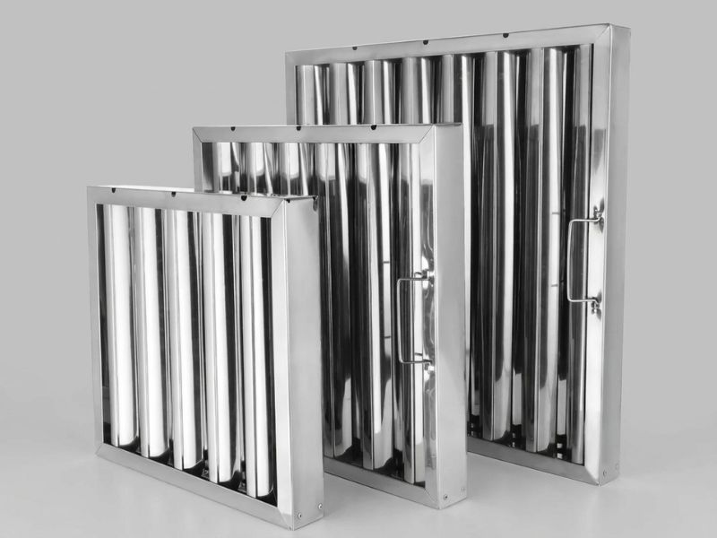 Phin lọc mỡ và hộp hứng dầu