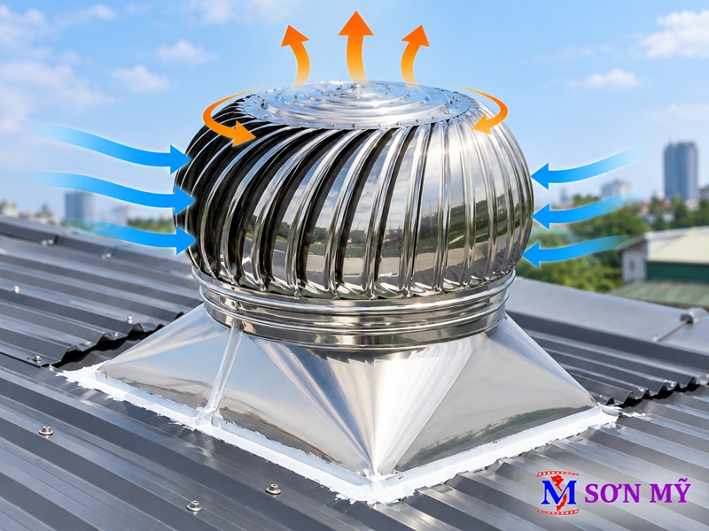 Cánh turbine của quả cầu thông gió