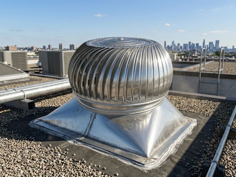 Trọng lượng siêu nhẹ của quả cầu thông gió inox D360