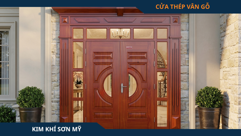 Cửa thép vân gỗ