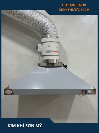 Hút mùi inox kích thước 60cm