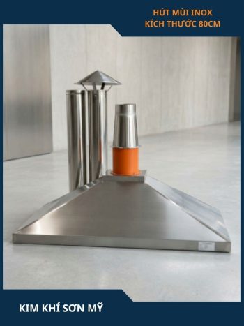 Hút mùi inox kích thước 80cm