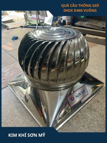 Quả cầu thông gió inox D460 vuông