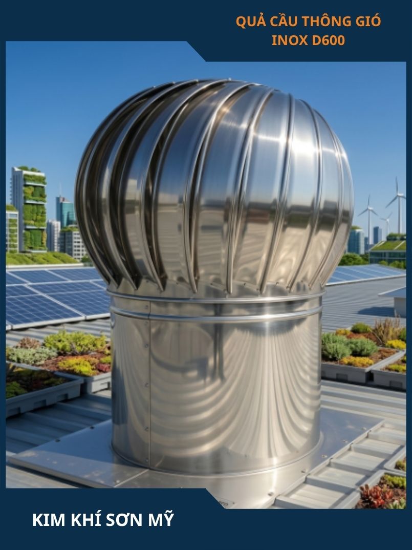Quả cầu thông gió inox D600