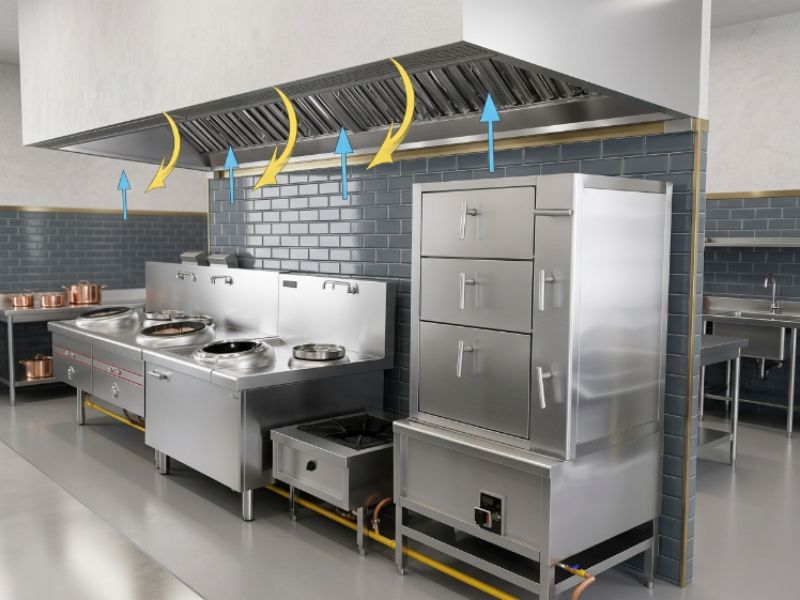 Ưu điểm của việc thi công chụp hút mùi inox tại Vĩnh Phúc