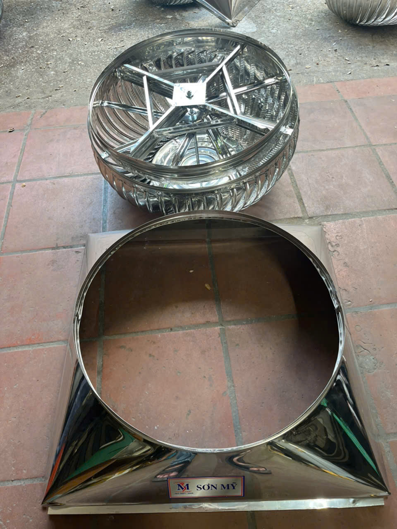Cấu tạo quả cầu thông gió inox sơn mỹ
