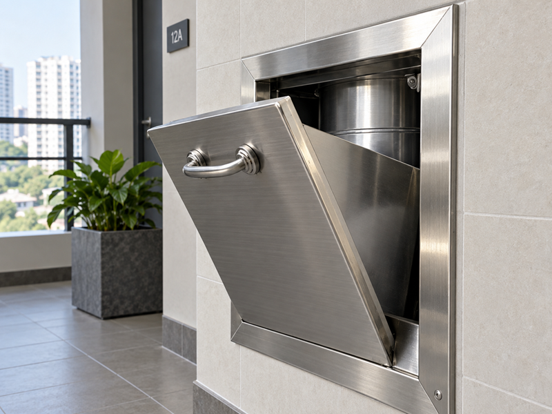 Ống Thu Rác Inox - Ảnh 2