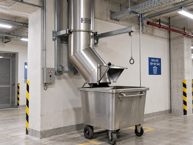 Ống Thu Rác Inox - Ảnh 3