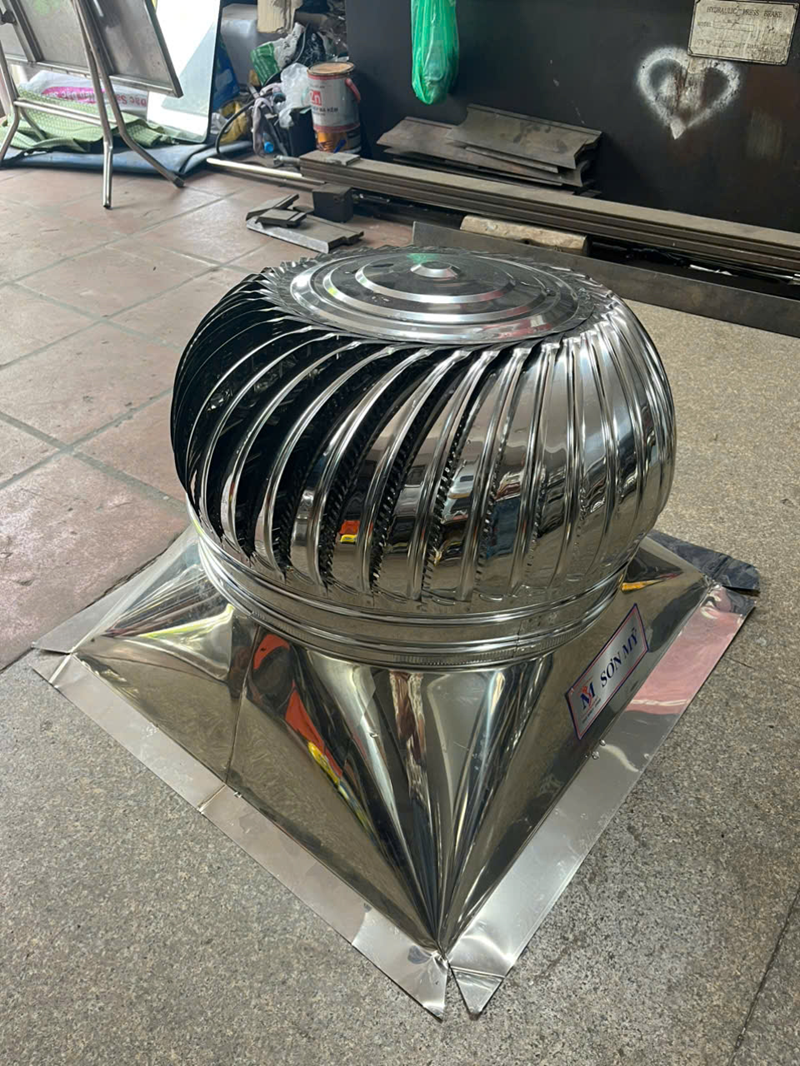 Hoàn thiện sản xuất quả cầu thông gió inox Sơn Mỹ